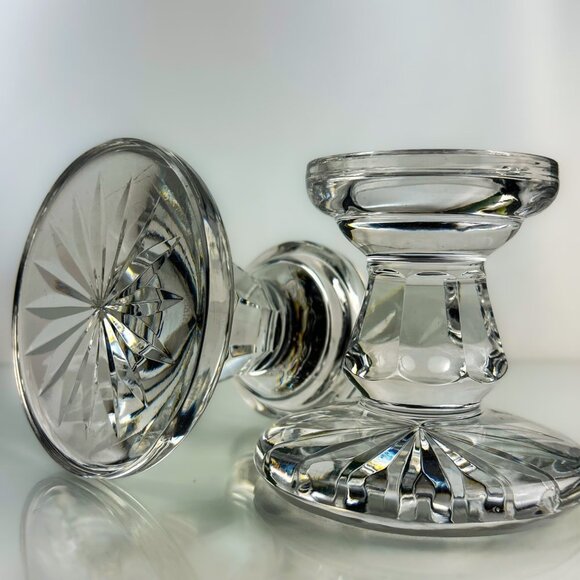 Waterford Crystal Candle Holders | Vintage Crystal Tea Light Holders | Beautiful - Picture 5 of 8